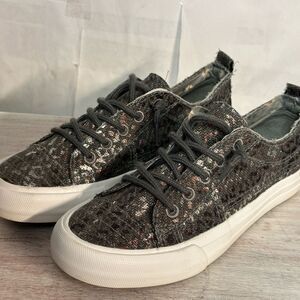 Gypsy Jazz Gray Flats Versatile Loafers size 7 new